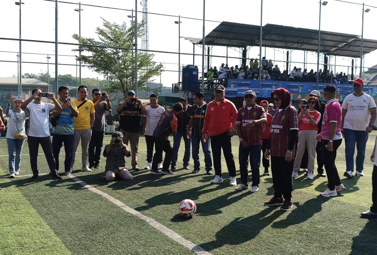 Turnamen Minisoccer Warga Peradilan di lingkungan PT Makassar Resmi Dibuka