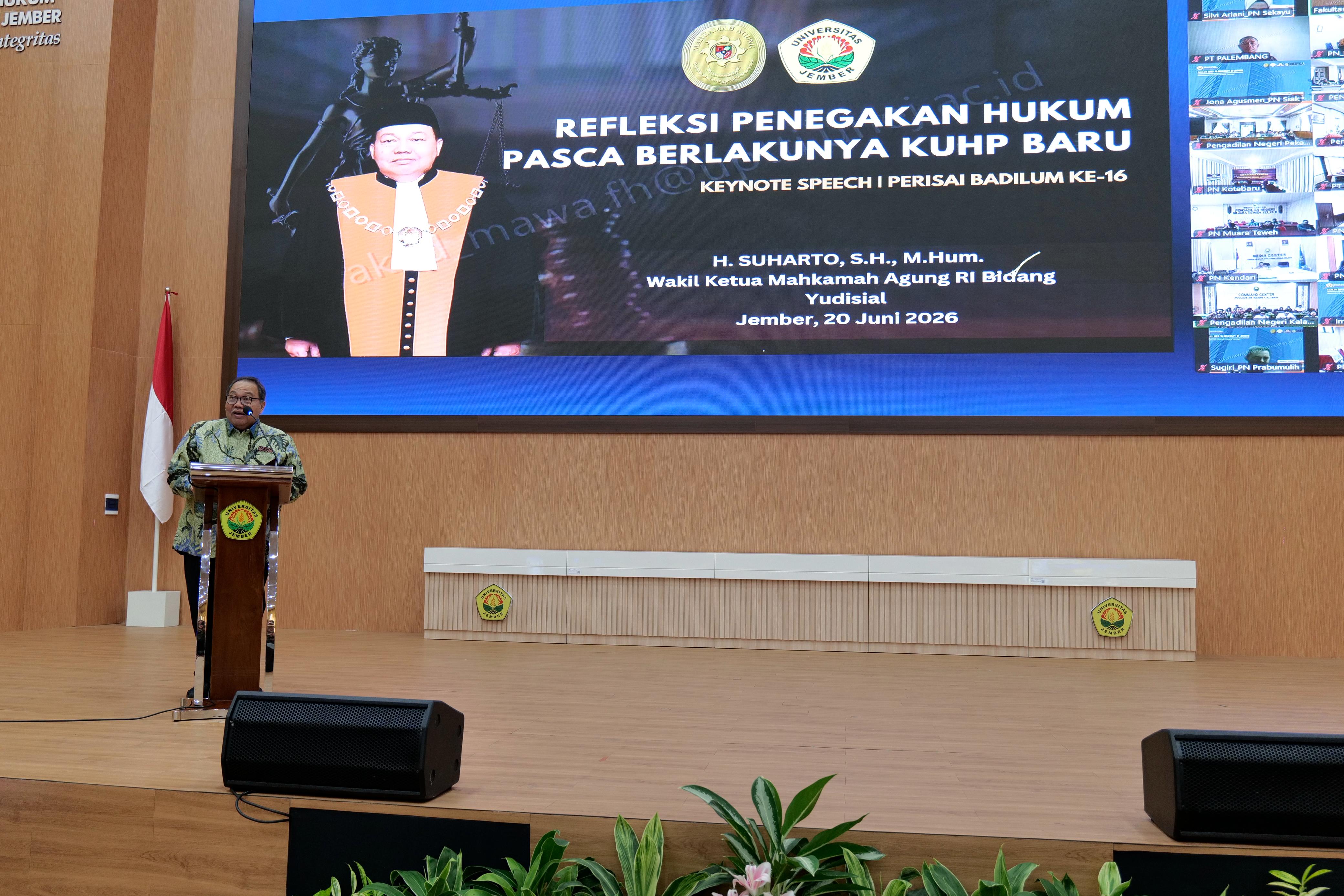 Wakil Ketua MA Suharto Soroti Tantangan Implementasi KUHP Baru di Lapangan