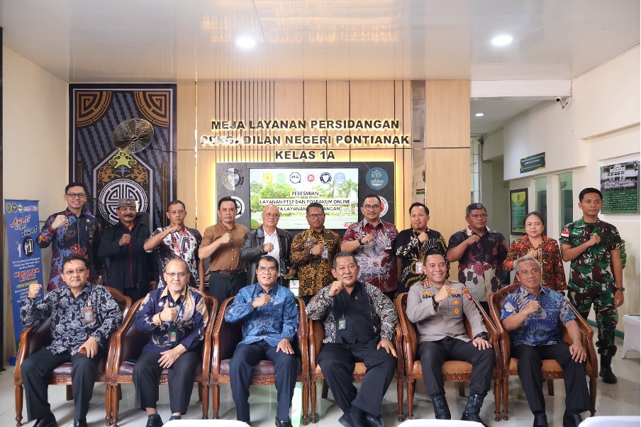 Wujudkan Peradilan Modern, PN Pontianak Luncurkan Layanan PTSP Online