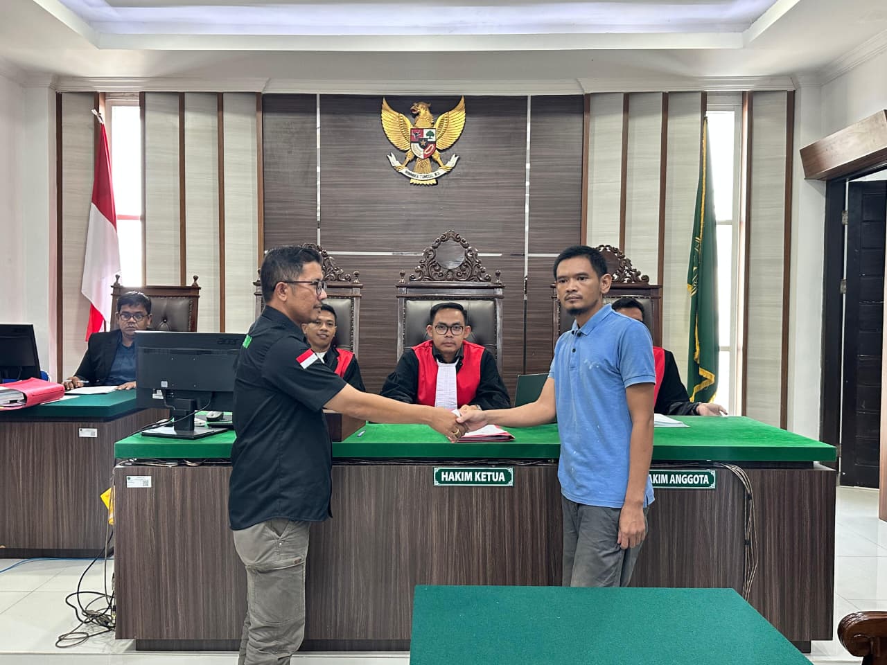 Wujudkan RJ di Ruang Sidang, PN Sei Rampah Damaikan Kasus Pencurian Sawit