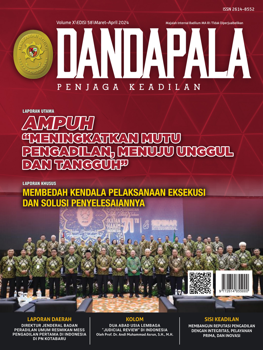 Majalah DANDAPALA Volume X/EDISI 58 Maret-April 2024