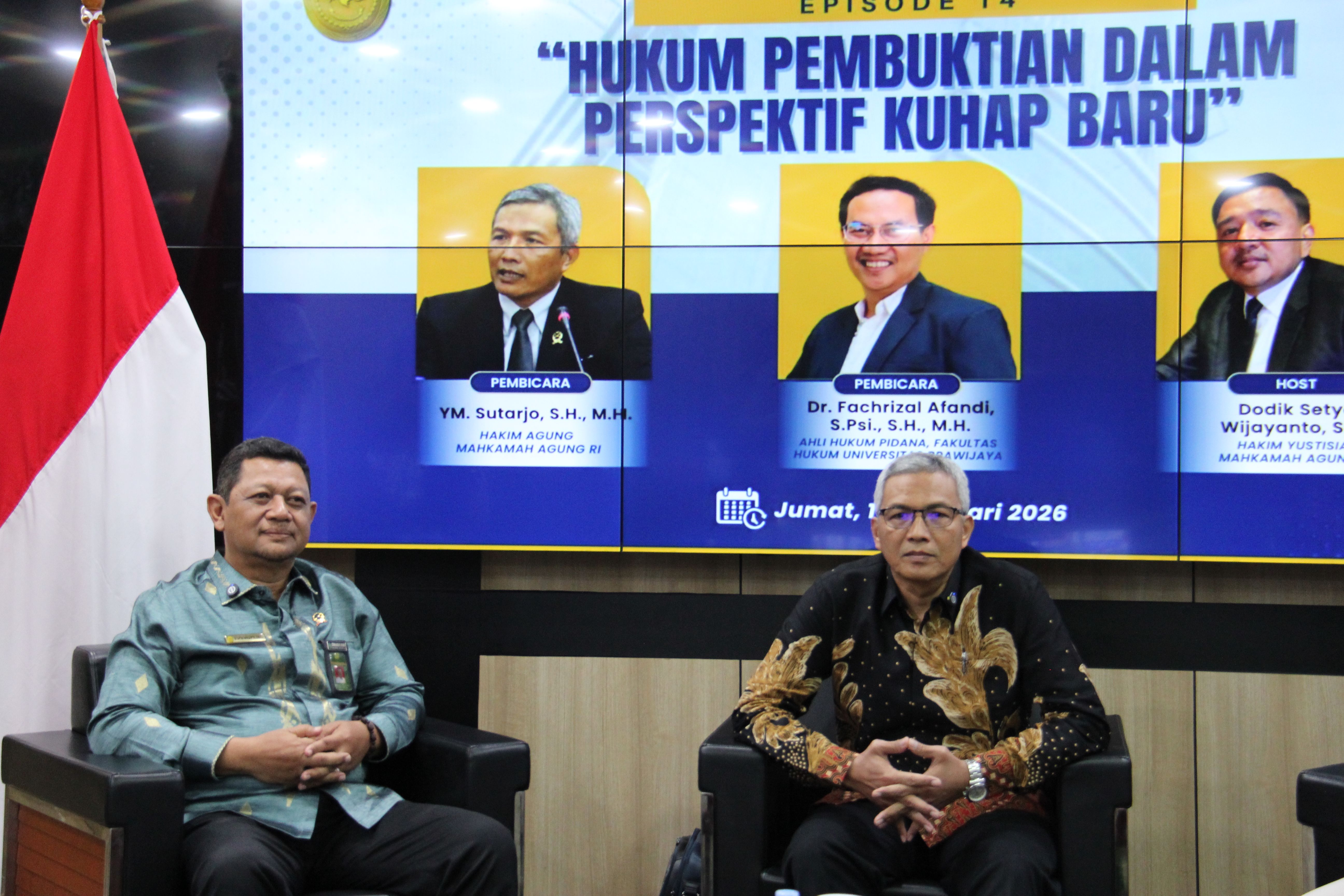 Perisai Badilum Episode ke-14 dengan tema Hukum Pembuktian dalam Perspektif KUHAP Baru