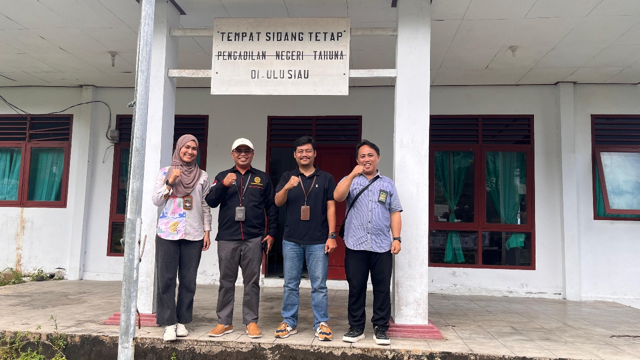 Perjuangan PN Tahuna Menerjang Ombak saat Sidang Pemeriksaan Setempat