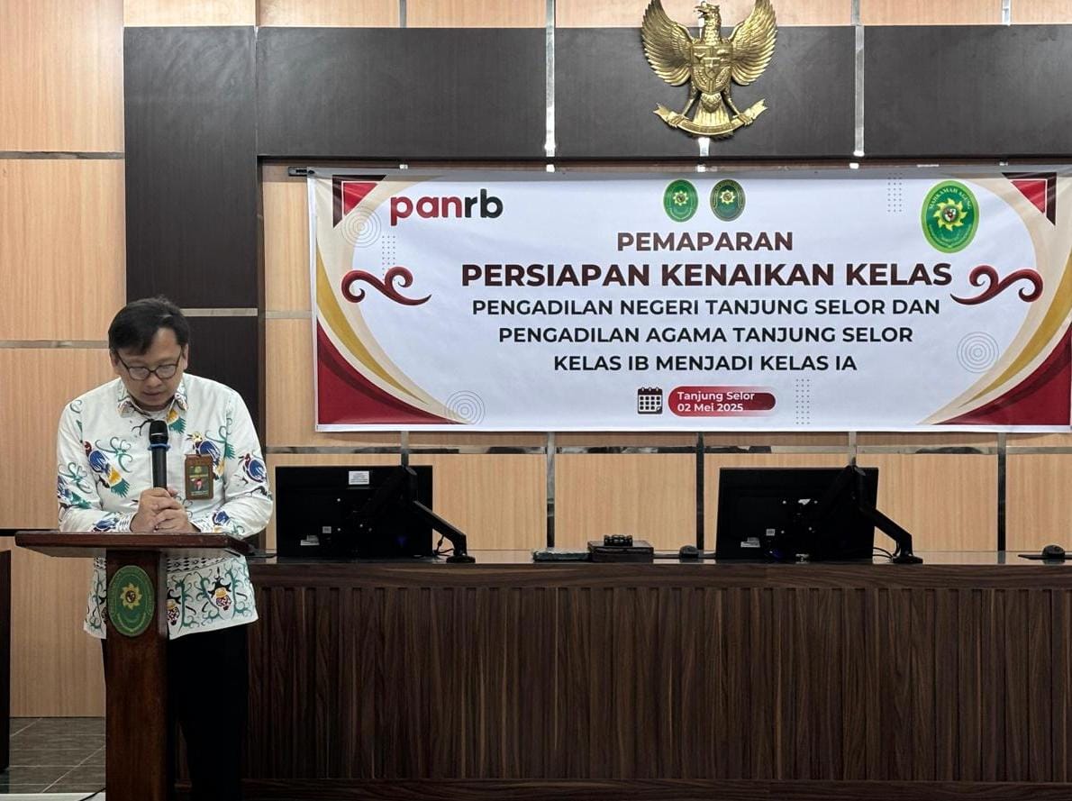 Tim KemenPANRB dan BUA MA Kunjungi PN Tanjung Selor untuk Penilaian Kenaikan Kelas